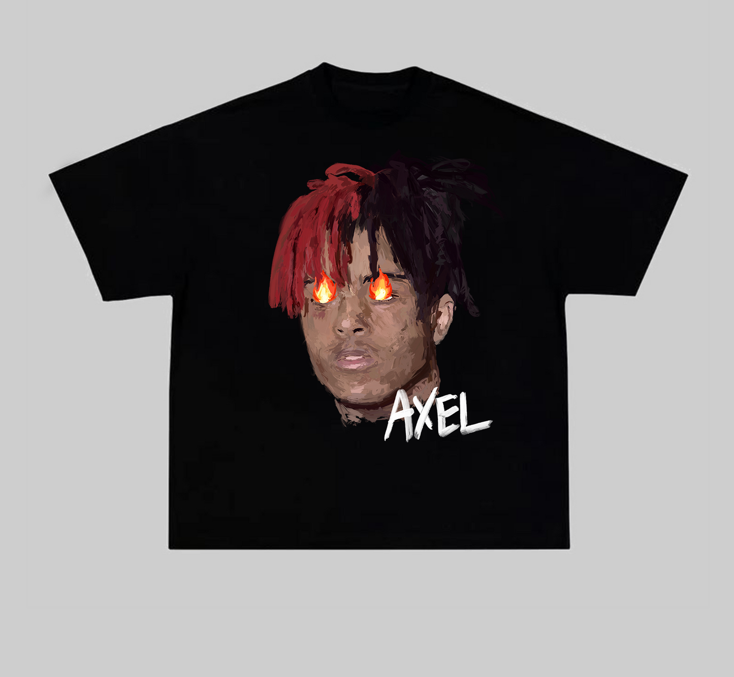 BLACK AXEL T-SHIRT WITH X PRINT