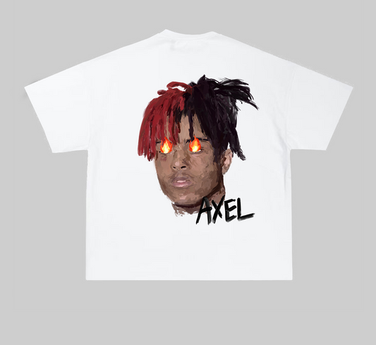 WHITE AXEL T-SHIRT WITH X PRINT